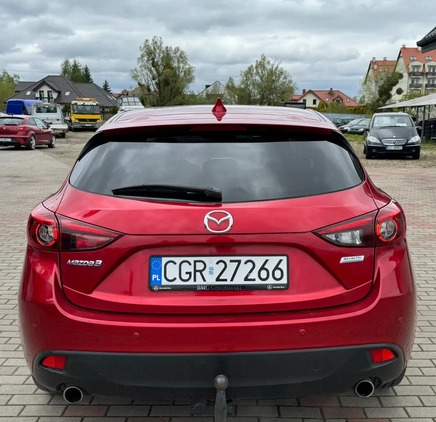 Mazda 3 cena 47900 przebieg: 146000, rok produkcji 2014 z Iława małe 191